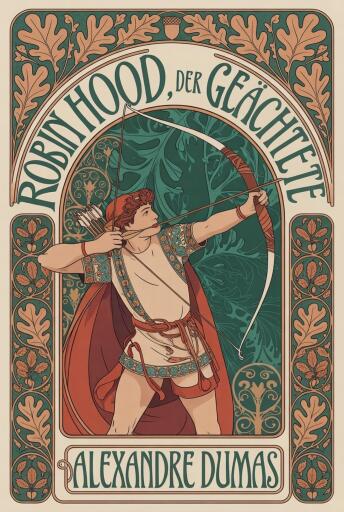 Portada del libro «Robin Hood, der Geächtete», de Alexandre Dumas