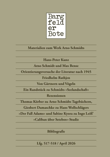 Portada del libro «Bargfelder Bote 517-518. Lieferung»
