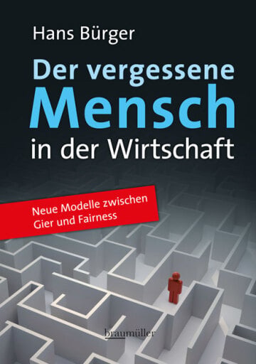 Portada del libro «Der vergessene Mensch in der Wirtschaft», de Hans Bürger