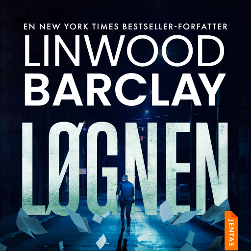 Portada del audiolibro «Løgnen», de Linwood Barclay