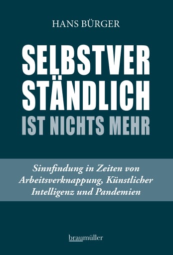 Portada del libro «Selbstverständlich ist nichts mehr», de Hans Bürger