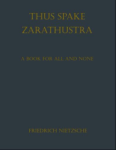 Thus Spoke Zarathustra