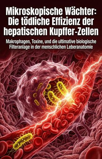 Portada del libro «Mikroskopische Wächter: Die tödliche Effizienz der hepatischen Kupffer-Zellen», de Sven Bürger