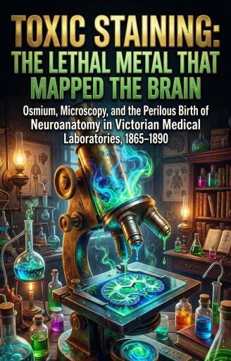 Portada del libro «Toxic Staining: The Lethal Metal That Mapped the Brain», de Victor Langdon