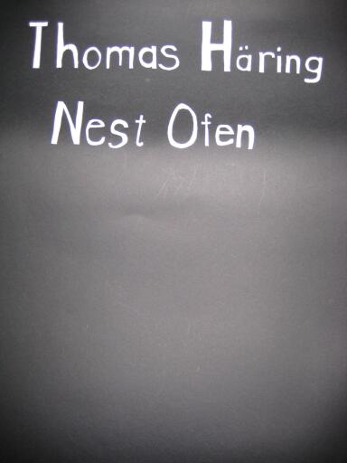 Portada del libro «Nest Ofen», de Thomas Häring
