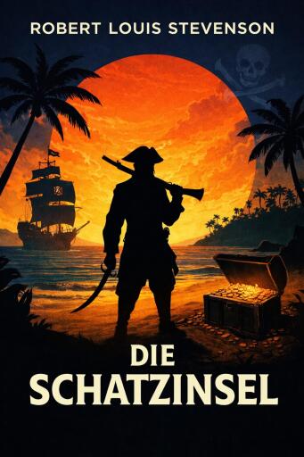 Portada del libro «Die Schatzinsel», de Robert Louis Stevenson