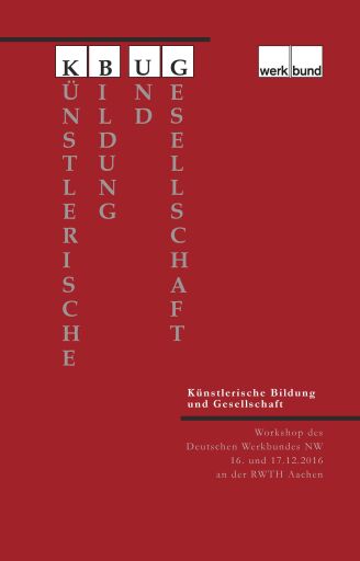 Portada del libro «Künstlerische Bildung und Gesellschaft»