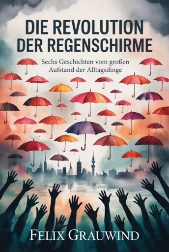 Portada del libro «Die Revolution der Regenschirme», de Felix Grauwind