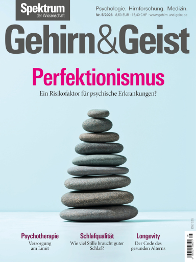 Portada del libro «Gehirn&Geist 5/2026 Perfektionismus»