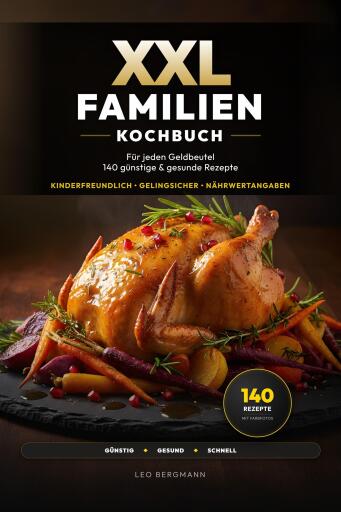 Portada del libro «XXL Familienkochbuch für jeden Geldbeutel», de Leo Bergmann