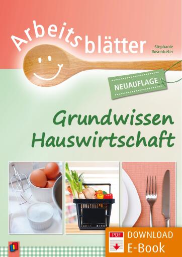 Portada del libro «Arbeitsblätter Grundwissen Hauswirtschaft», de Stephanie Rosentreter