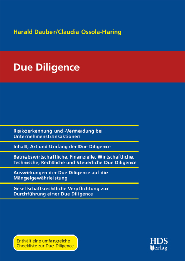 Portada del libro «Due Diligence», de Harald Dauber, Claudia Ossola-Haring