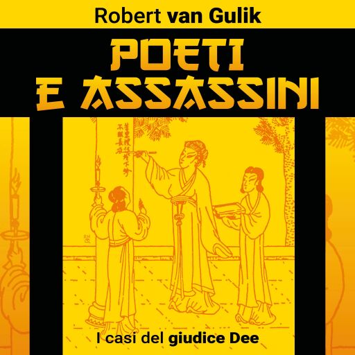 Portada del audiolibro «Poeti e assassini», de Robert van Gulik