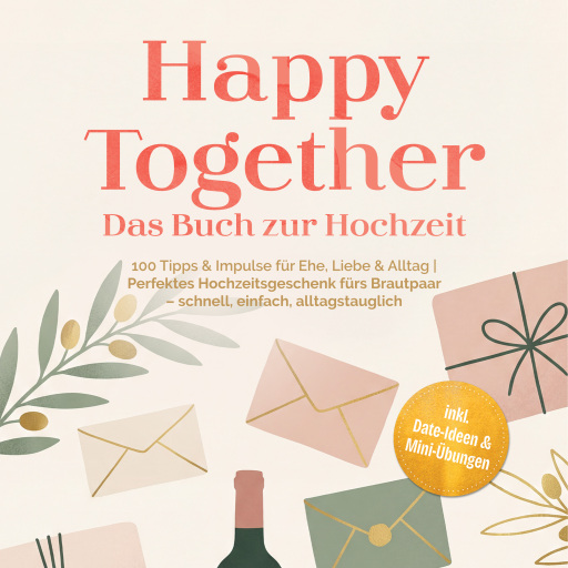 Portada del audiolibro «Happy Together – Das Buch zur Hochzeit: 100 Tipps & Impulse für Ehe, Liebe & Alltag | Perfektes Hochzeitsgeschenk fürs Brautpaar – schnell, einfach, alltagstauglich – inkl. Date-Ideen & Mini-Übungen», de Freya Liebenau