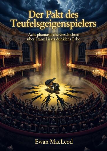 Portada del libro «Der Pakt des Teufelsgeigenspielers», de Ewan MacLeod