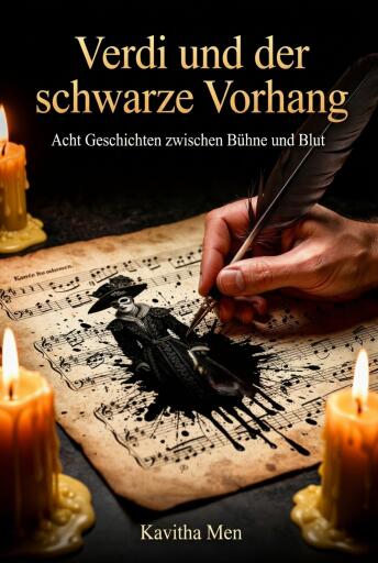 Portada del libro «Verdi und der schwarze Vorhang», de Kavitha Menon