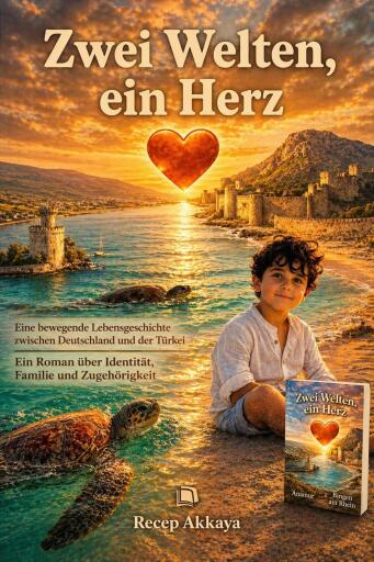 Portada del libro «Zwei Welten, ein Herz», de Recep Akkaya