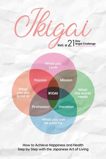 Ikigai: How to Achieve Happiness and Health Step by Step with the Japanese Art of Living – Including a 21-Day Ikigai Challenge