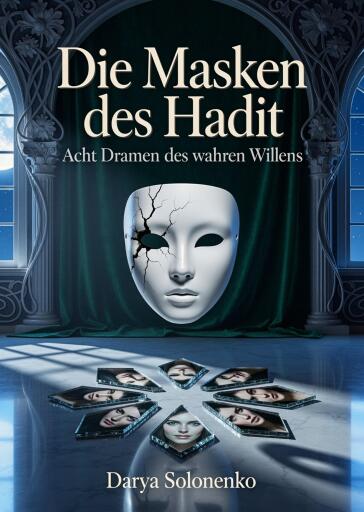 Portada del libro «Die Masken des Hadit», de Darya Solonenko
