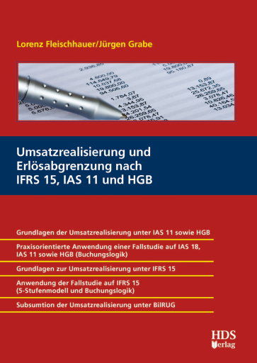 Portada del libro «Umsatzrealisierung und Erlösabgrenzung nach IFRS 15, IAS 11 und HGB»