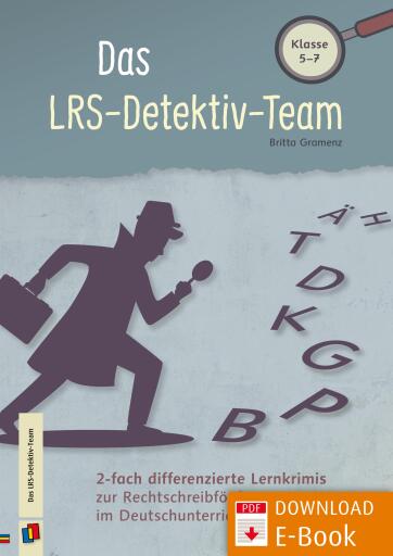 Portada del libro «Das LRS-Detektiv-Team», de Britta Gramenz