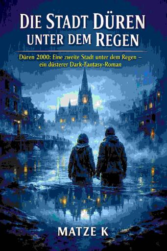 Die Stadt Düren unter dem Regen