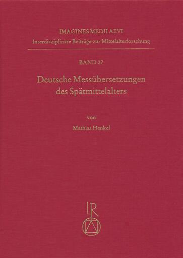 Deutsche Messübersetzungen des Spätmittelalters