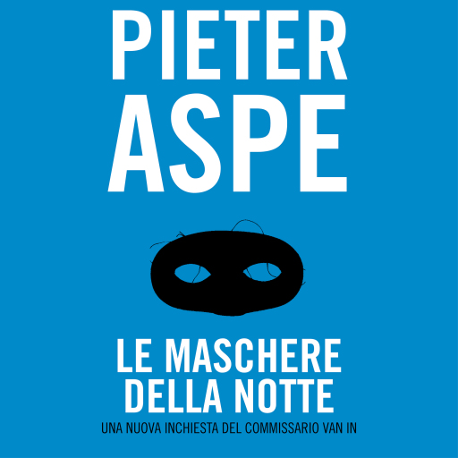 Portada del audiolibro «Le maschere della notte», de Pieter Aspe