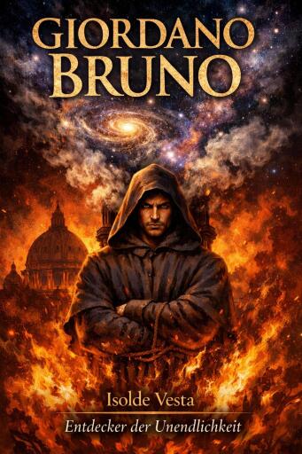 Portada del libro «Giordano Bruno – Entdecker der Unendlichkeit», de Isolde Vesta