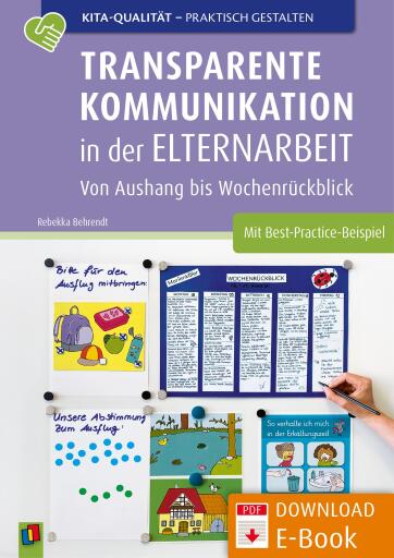 Portada del libro «Transparente Kommunikation in der Elternarbeit», de Rebekka Behrendt