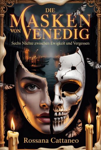 Portada del libro «Die Masken von Venedig», de Rossana Cattaneo