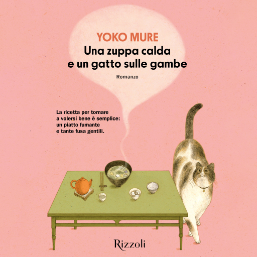 Portada del audiolibro «Una zuppa calda e un gatto sulle gambe», de Yoko Mure