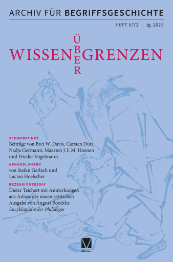 Archiv für Begriffsgeschichte. Band 67,2