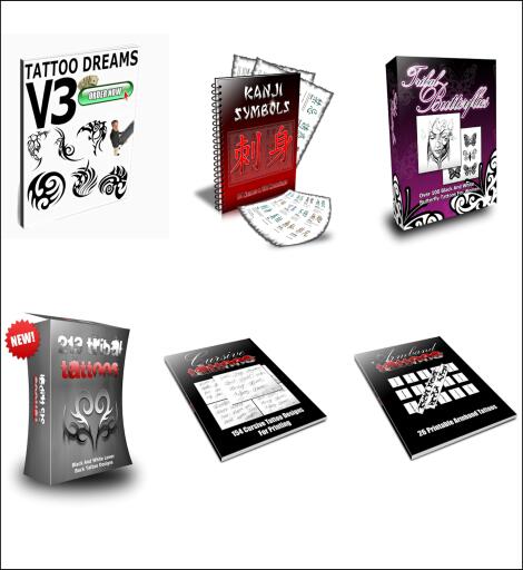 Portada del libro «Tribal Tattoos Paket. 6 eBooks Tribal Tattoo Design Vorlagen.», de Otmar Trierweiler