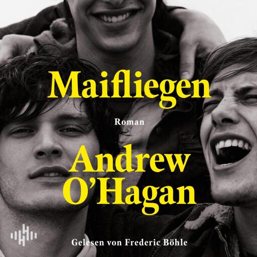 Portada del audiolibro «Maifliegen», de Andrew O'Hagan