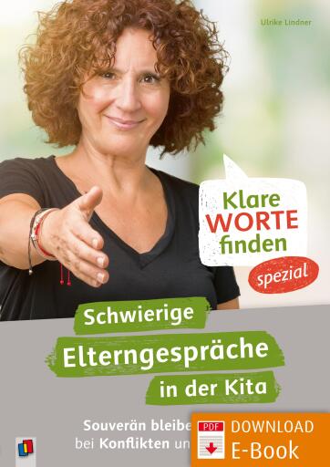 Portada del libro «Klare Worte finden - spezial: Schwierige Elterngespräche in der Kita», de Ulrike Lindner