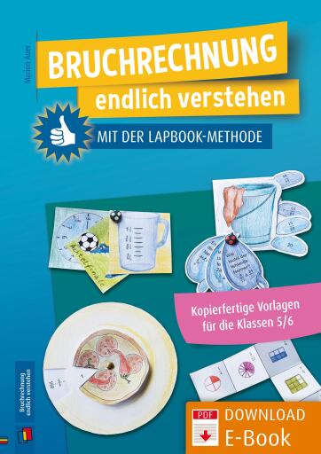 Portada del libro «Bruchrechnung endlich verstehen mit der Lapbook-Methode», de Marion Auer