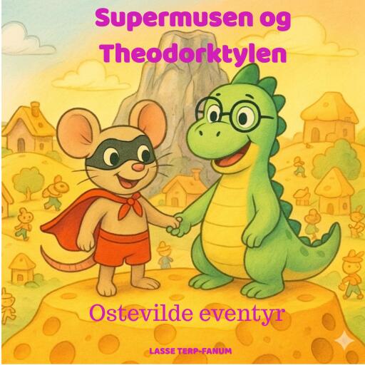 Portada del libro «Supermusen og Theodorktylen», de Lasse Terp-Fanum