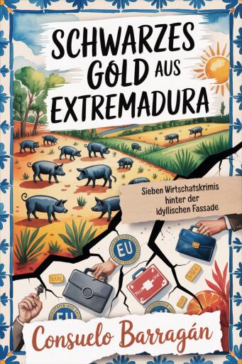 Portada del libro «Schwarzes Gold aus Extremadura», de Consuelo Barragán