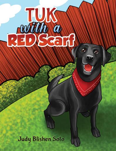 Portada del libro «Tuk with a Red Scarf», de Judy Blishen Soto