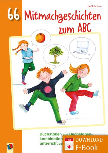 Portada del libro «66 Mitmachgeschichten zum ABC», de Ute Schröder