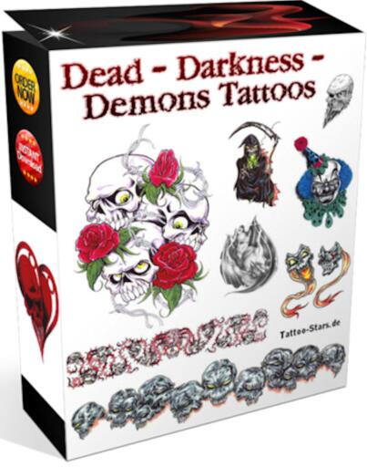 Portada del libro «Tod - Dunkelheit - Dämonen Tattoo Vorlagen.», de Otmar Trierweiler