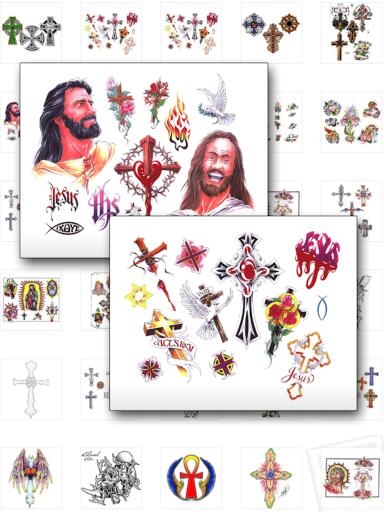 Portada del libro «Religiöse Tattoos - Religious Tattoos. Über 100 seltene, wunderschöne religiöse Tattoos !», de Otmar Trierweiler