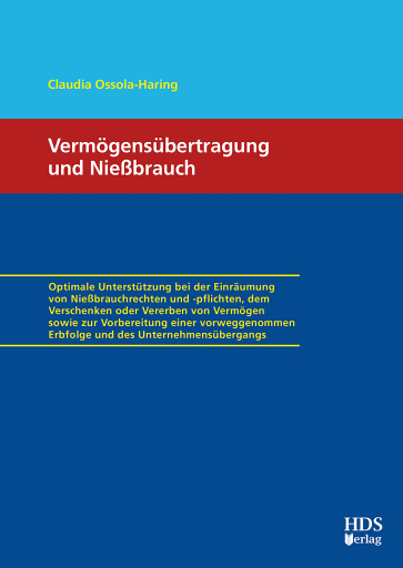 Vermögensübertragung und Nießbrauch