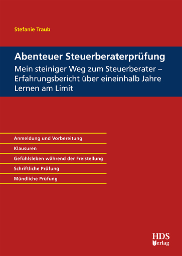 Portada del libro «Abenteuer Steuerberaterprüfung», de Stefanie Traub