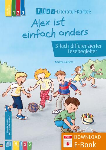 Portada del libro «Alex ist einfach anders», de Andrea Geffers