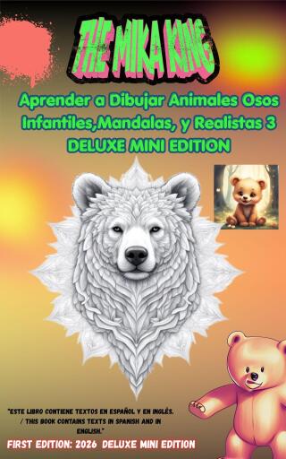 Aprender a Dibujar Animales Osos Infantiles Mandalas y Realistas 3 Edición Deluxe Mini The Mika King
