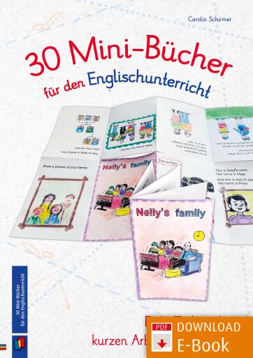 Portada del libro «30 Mini-Bücher für den Englischunterricht», de Carolin Schirmer