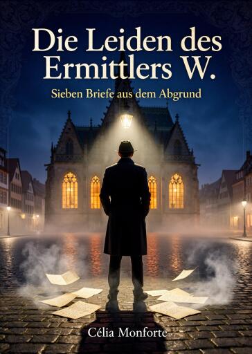Portada del libro «Die Leiden des Ermittlers W.», de Célia Monforte