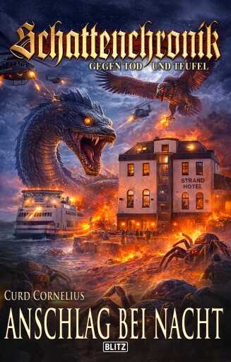 Portada del libro «Schattenchronik - Gegen Tod und Teufel 24: Anschlag bei Nacht», de Curd Cornelius